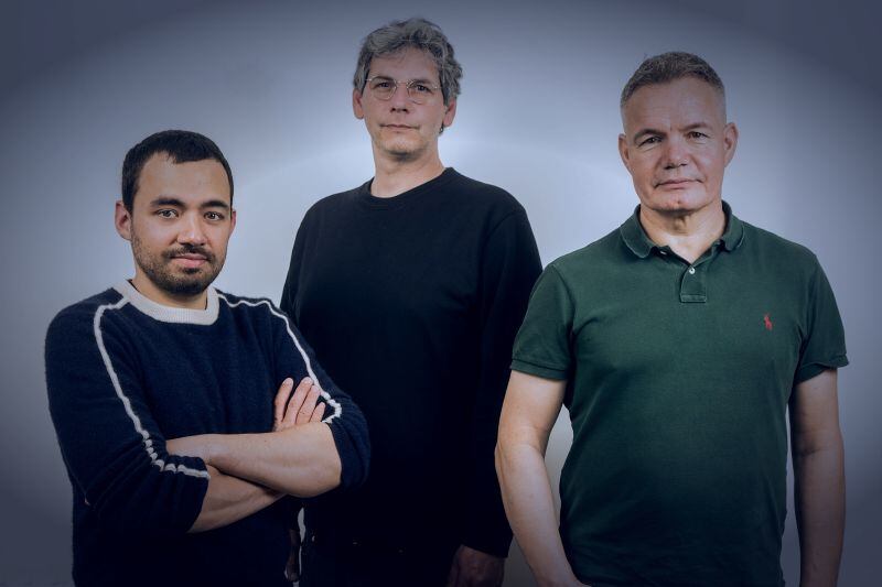 The founders of Living Models: Léonard Strouk, Cyril Véran and Bertrand Gakière.