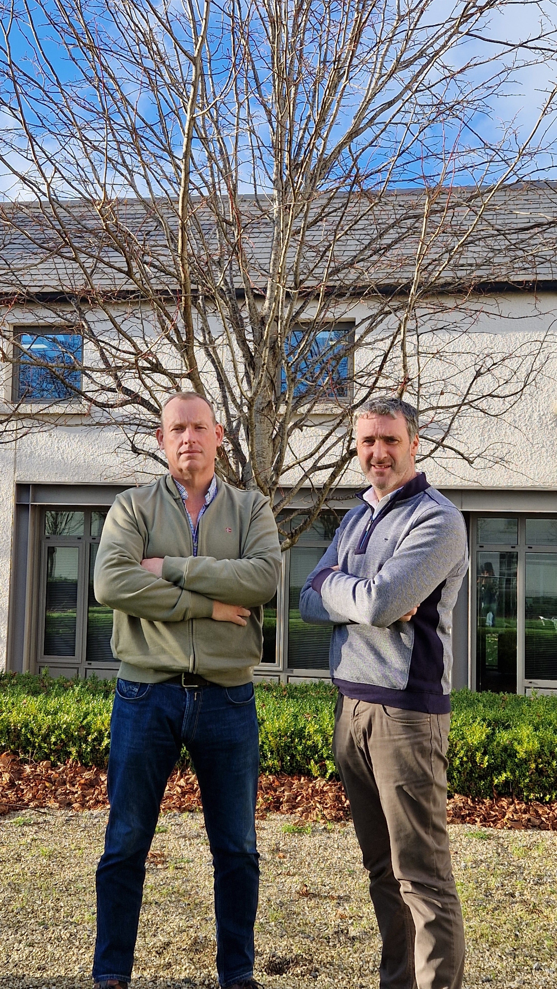 L to R. Paul Kennedy and Jerome O'Connell. "This moves pasture farming from a generic broadcasting approach to a precision-based model.”