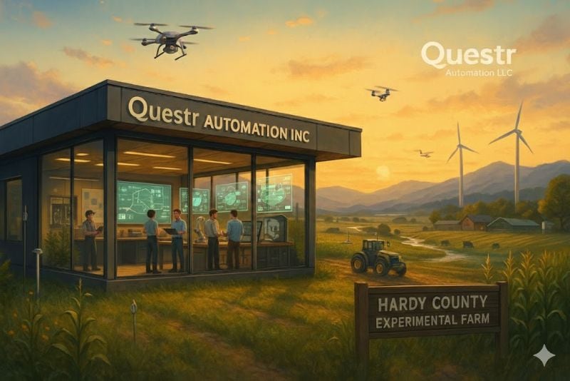 A mock-up of Questr’s headquarters in five years. It describes itself as a “modular integrator”; it doesn’t make its own equipment but installs technology from multiple suppliers.
