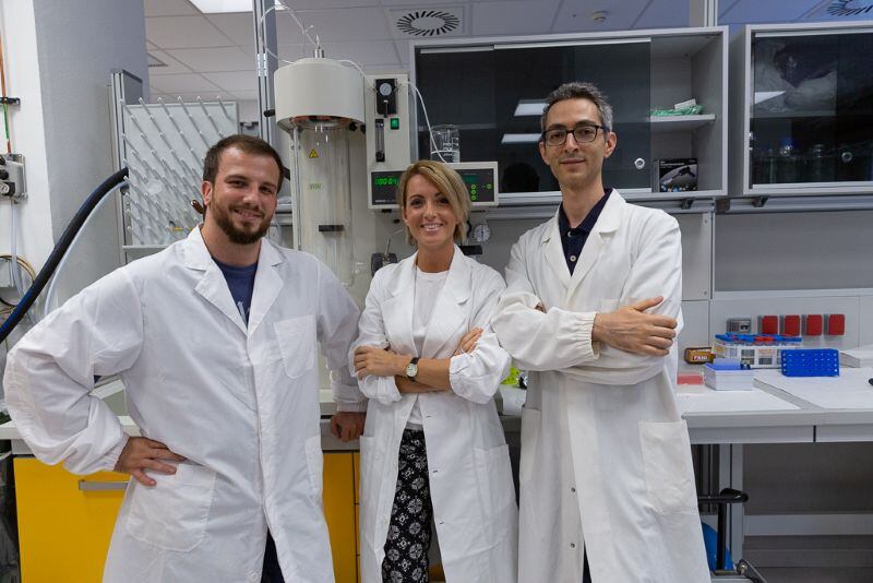 Nanomnia’s three founders (L to R): Pietro Vaccari, Marta Bonaconsa and Michele Bovi.