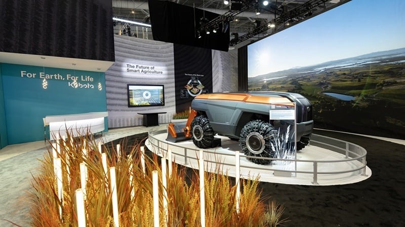 Kubota showcased its transformer robot, KVPR, at the 2026 CES event.