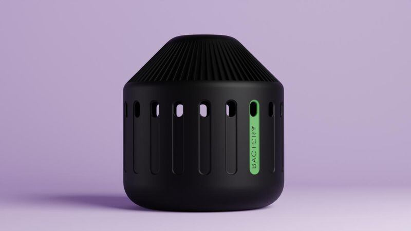 Bactery’s bacteria-powered batteries self-recharge from soil, providing a 24/7 source of clean electricity.