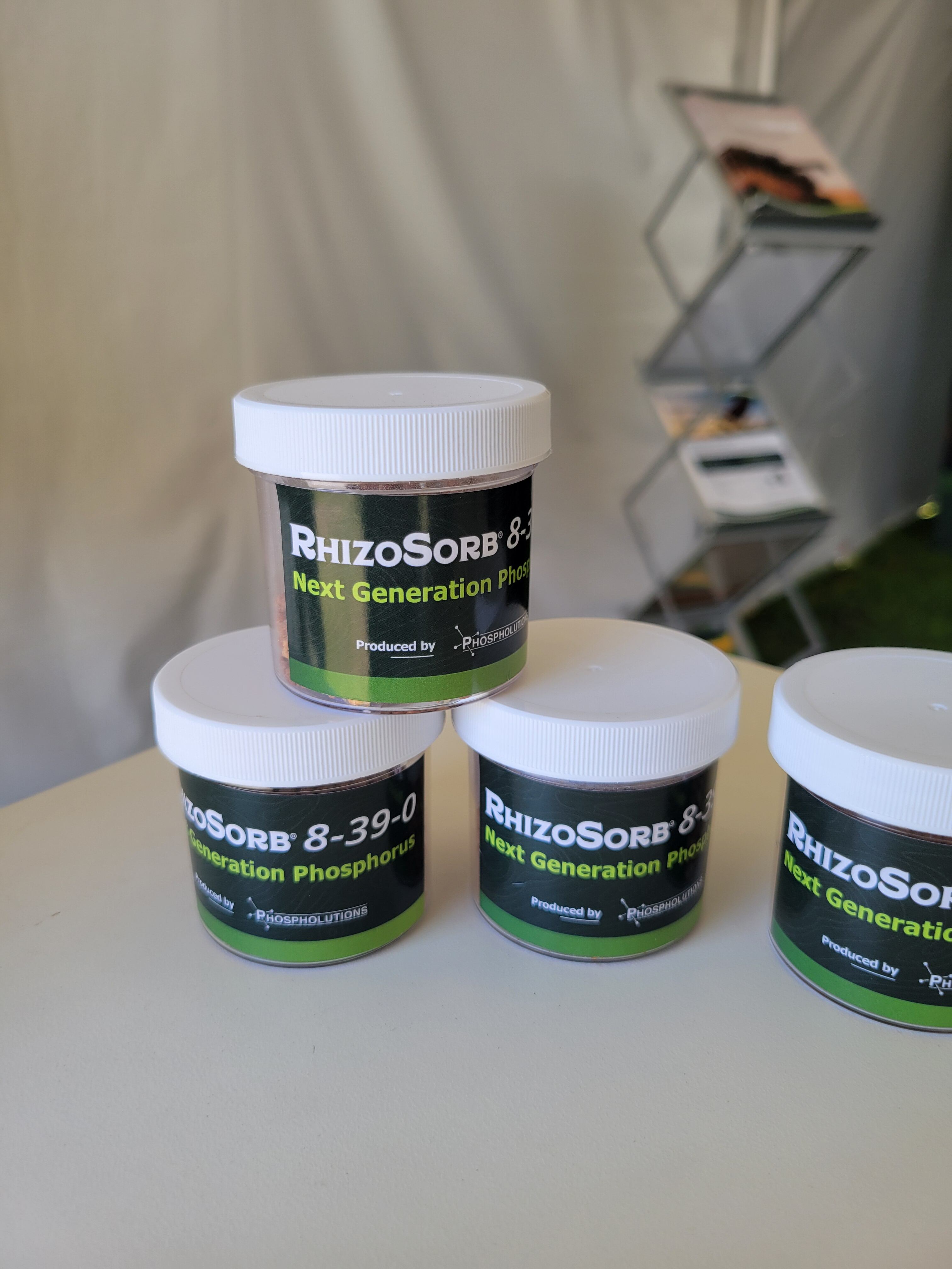 Phospholutions was one of hundred of agriculture companies at this year's Farm Progress Show.