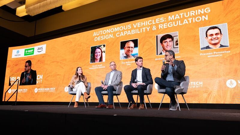 A group of panelist at the 2025 World Agri-Tech event in San Francisco.