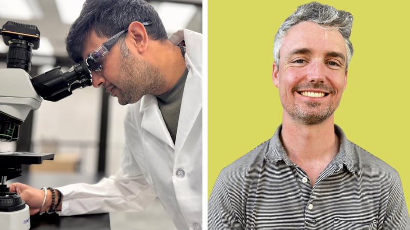 Pictured left to right: Karthik Mani and Evan Craine