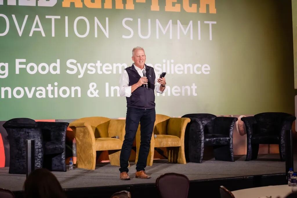 Tim Taylor, chairman of Spade, unveiled the company brand and outlined its capabilities at the World Agri-Tech Innovation Summit in Mexico City.