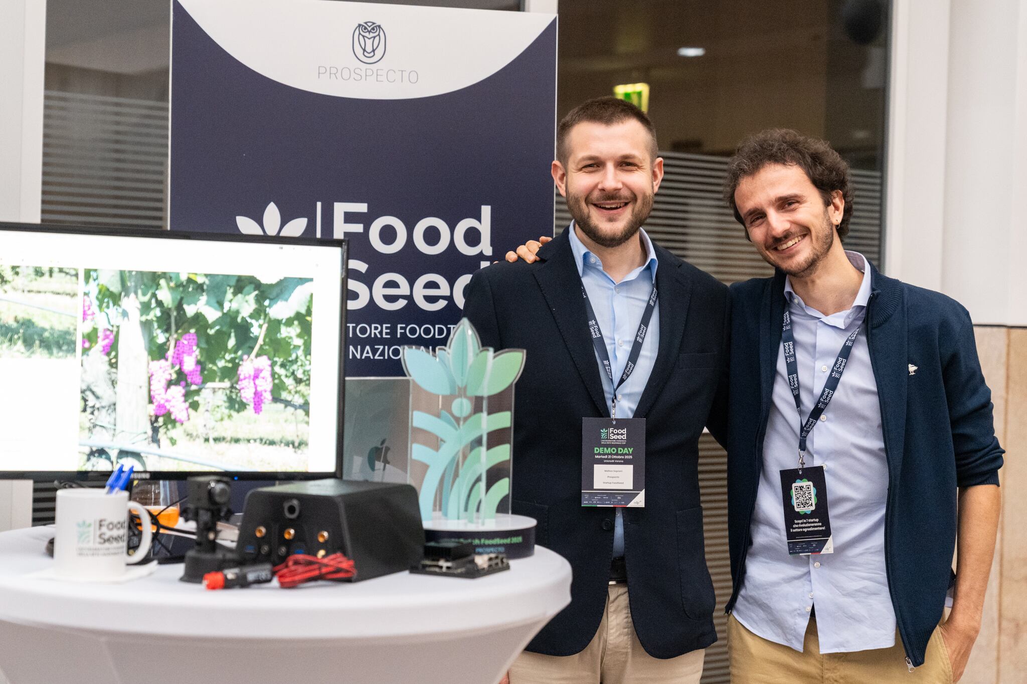 Davide Botturi, CTO and co-founder (right): “AI will make it possible to monitor every tree, anticipate problems before they spread, and optimize the use of water, fertilisers, and treatments – moving the sector toward more precise and sustainable production.”