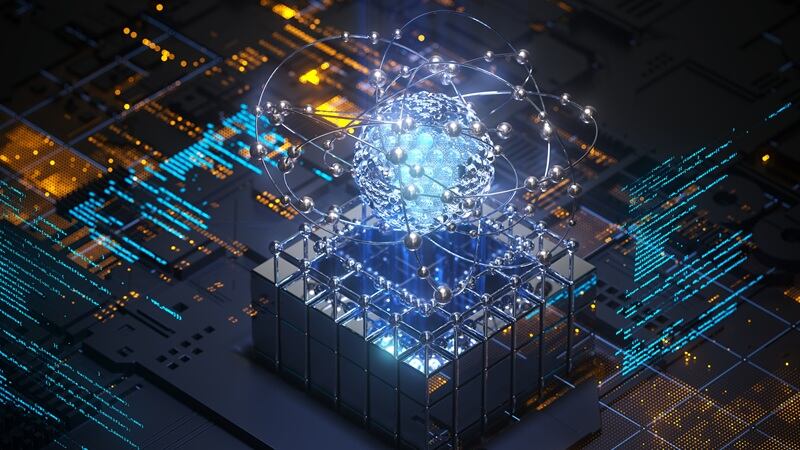 A quantum computing graphic