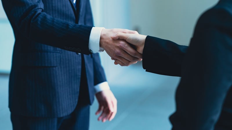 businessmen shaking hands