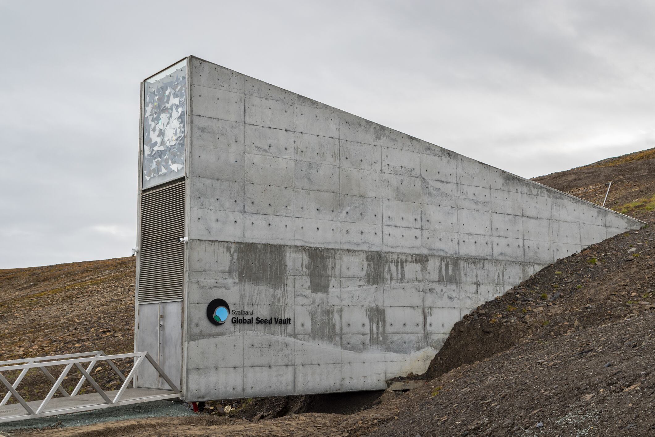 A sci-fi fortress for the future of food: The Svalbard Global Seed Vault in Norway holds over 130 gene banks from almost 90 countries globally.