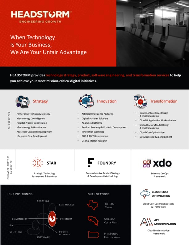 Headstorm: Technology Consulting Services
